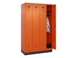 locker,HxBxD 1950x1200x500mm,4vak,vak B 300mm,cil.-slot,sokkel - 1