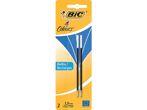 Balpenvulling BIC baliepen blauw blister à 2 stuks