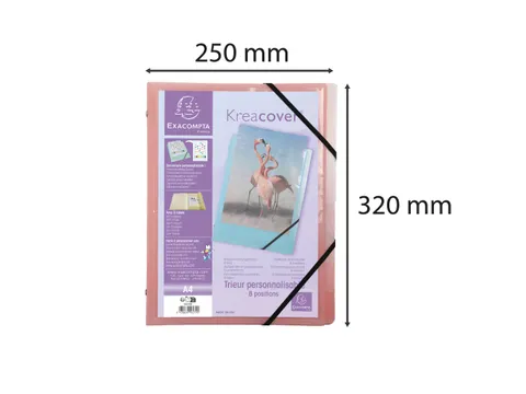 Sorteermap 8 ind KRE ACVER PASTEL geass