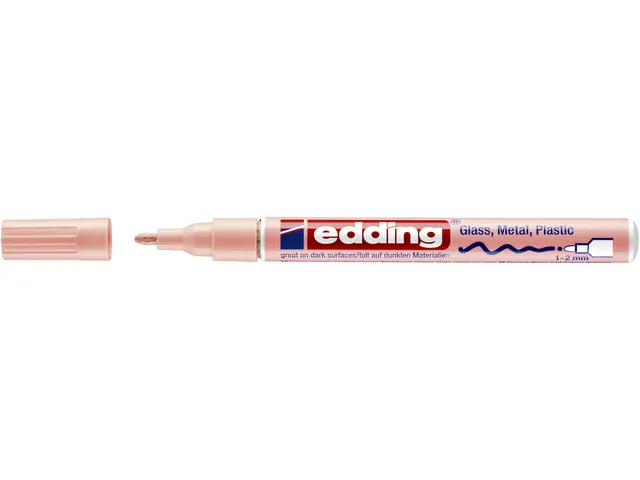 Viltstift Edding 751 lakmarker rond pastel roze 1-2mm