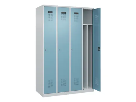 locker voor scheiding van kleding,HxBxD 1850x1200x500mm,4vak