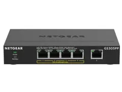 NETGEAR GS305PP, Unmanaged, Gigabit Ethernet (10/100/1000), Full duple