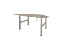 Dextro Slinger Duo zit/sta Bureau 140cm frame Alu blad Robson Eik