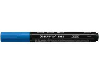 Acrylmarker STABILO Free Acrylic T300 donkerblauw 2-3mm - 3