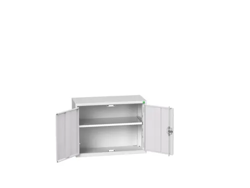wandkast 600x800x350mm 1xStalen bodem sokkel Ral 7035 front Ral 7035