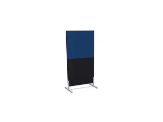 scheidingswand,HxB 1545x800mm,CC-zwart,BN6016-blauw - 2