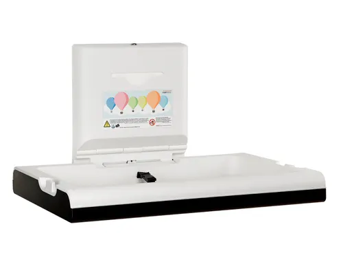 Babyverschoontafel horizontaal RVS Zwart CP0016HCSB
