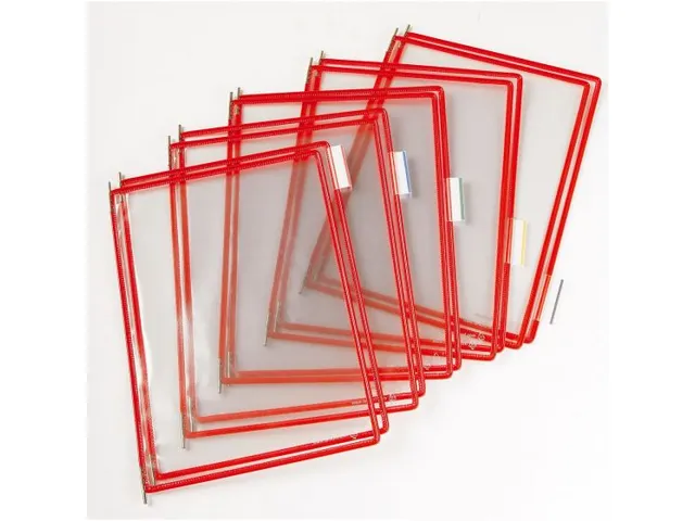 Zichtpaneel Tarifold A4 verticaal 230x343mm Rood 10 stuks