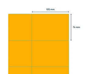 Etiket Rillprint 105x74mm fluororanje 800 etiketten - 3