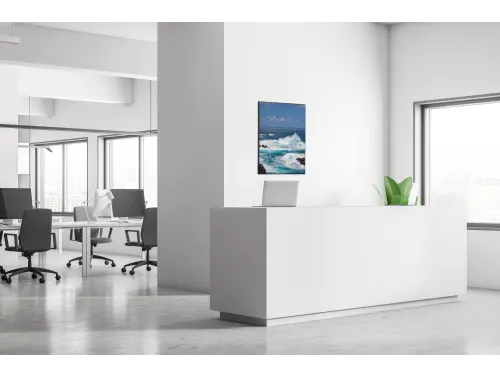 Wanddecoratie Textiel Set A2 Zee Golven