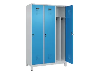 locker voor scheiding van kleding,HxBxD 1950x1200x500mm,3vak - 1