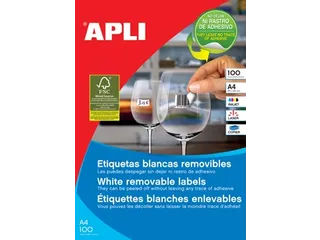 Apli Afneembare Witte Etiketten 97x42.4mm - 1