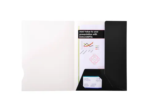 Presentatiemap glanzend karton 250g Chromolux 20 Stuks