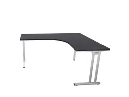 bureau in vrije vorm,HxBxD 740x1600x1400mm,vrije vorm,CC-zwart