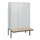 locker met bank,HxBxD 1950x1200x815mm,3vak,vak B 400mm,cil.-slot