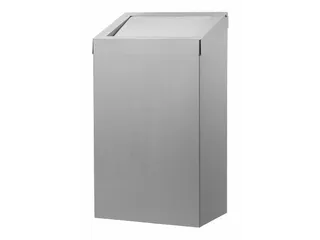 Afvalbak 50 Liter Gesloten RVS - 1