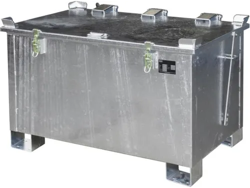 lithium-ion opslagcontainer,220l,HxBxD 750x1200x800mm,vuurverzinkt