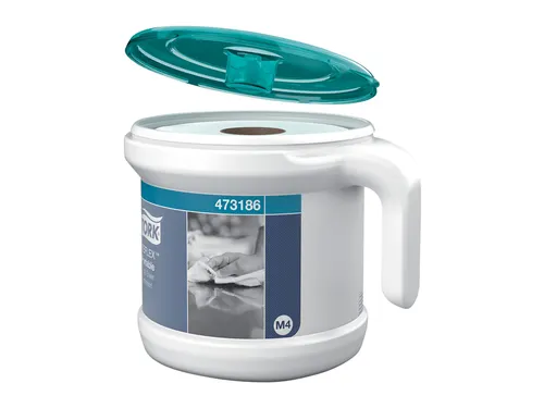 Startpakket Tork Reflex M4 draagbare dispenser wit/turquoise 473186