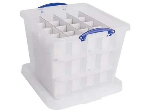 Opbergdoos 60 Liter Met Inzetbakje Transparant