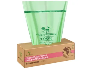 Afvalzak bio Mr. Green Mind 55x76cm 40-45 liter dispenser 60 stuks - 2