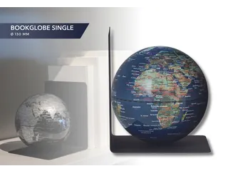 Boekensteun TROIKA met magnetische Wereldbol 13cm blauw-groen - 4