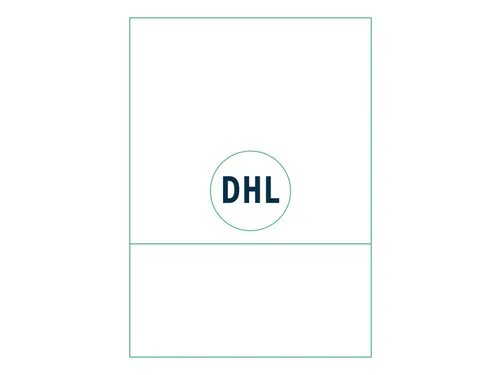 Retourlabel DHL IEZZY A4 1.000 vel 210x102mm 1000 labels
