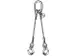 Élingue 2Brins Force 0-45° 2 8T Câble Ø 14Mm Longueur Utile 1M