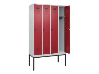 locker,HxBxD 2120x1200x500mm,4vak,vak B 300mm,draaigrendel - 1