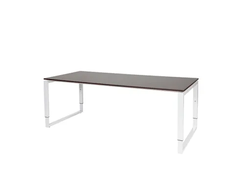 Domino Plus Bureau Hoogte Verstelbaar 2000x900mm Logan Eiken Wit