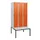 locker met bank,HxBxD 1950x900x815mm,3vak,vak B 300mm,draaigrendel