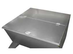 2-dlg. klapdeksel,staal,v. kiepbak 0,65m³,BxD 800x1440mm,verzinkt