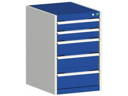 ladekast HxBxD 800x525x650mm 5laden romp RAL7035 front RAL5010