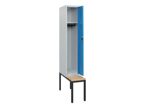 locker met bank,HxBxD 1950x300x815mm,1vak,vak B 300mm,cil.-slot