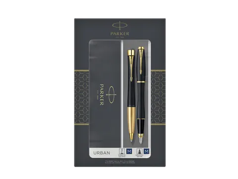 Balpen en vulpen Parker Urban Muted Black GT Finish