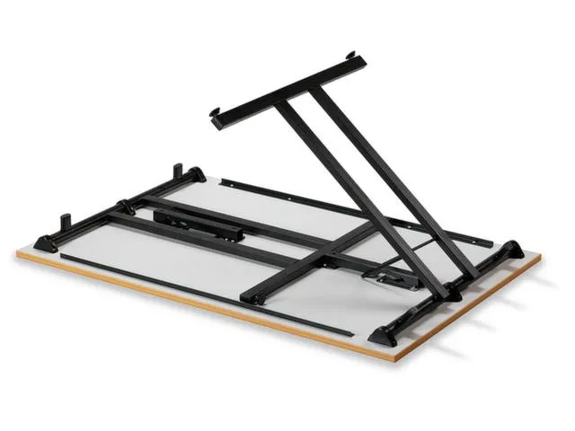 Table Pliante Polyvalente Empilable Hxlxp 740X140X800Mm Piètement Noi