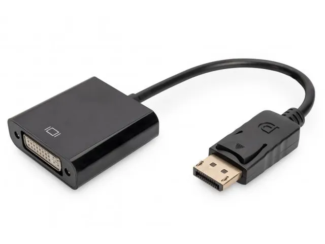 DisplayPort-adapterkabel type DP DVI (24+5) mannelijk/vrouwelijk 0,15m