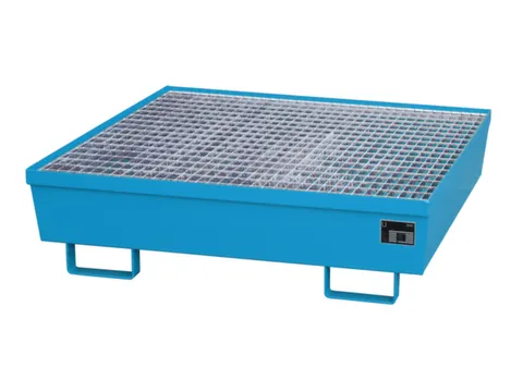 Opvangbak 4x 200l Opvangvol. 245l Blauw 335x 1200x 1200mm Rooster