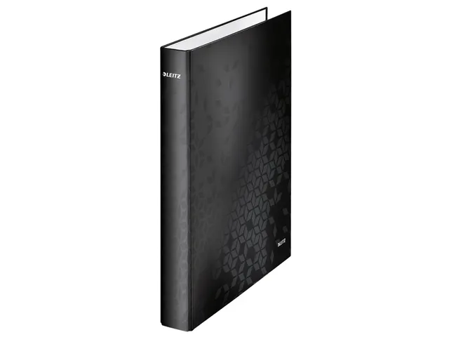 Ringband Leitz WOW A4 2-rings D-mech 25mm karton zwart