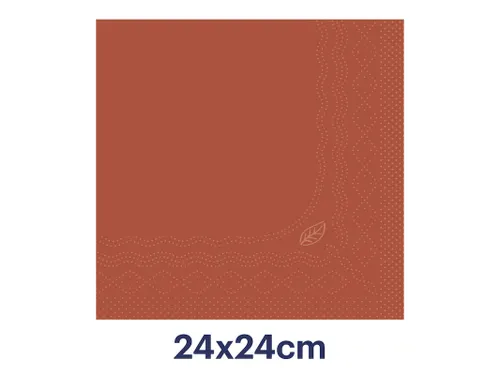 Tork 477838 Cocktailservet Advanced Terracotta 24x24cm