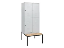 Dubbeldekse dekenkist,HxBxD 1950x800x815mm,2x2vak.,vak B 400mm