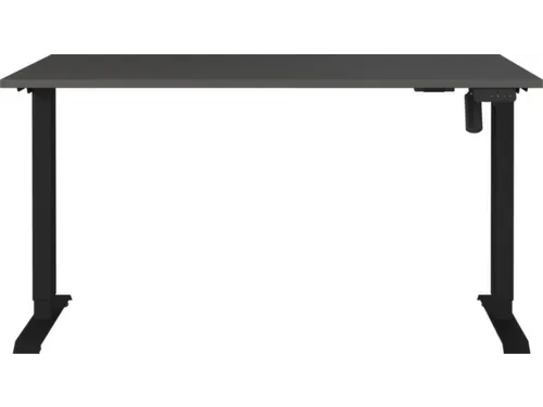 Elektrisch ihv bureau,HxBxD 710-1190x1400x800mm,blad zwart