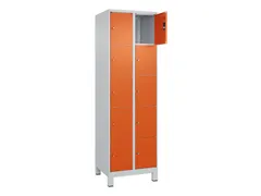 lockerkast,HxBxD 1950x600x500mm,2x5vakken,vak B 300mm,cil.-slot,voeten