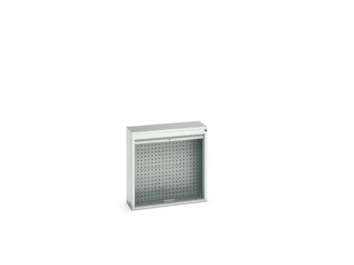 roldeurkast,HxBxD 800x800x350mm,romp RAL7035,front RAL7035