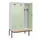 locker met bank,voor scheiding van kleding,HxBxD 2120x1200x815mm,3vak
