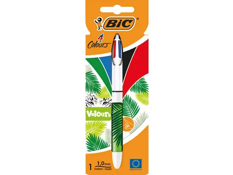 balpen 4 Colours Velours, op blister