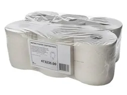 Blanco Centerfeed Poetspapier 1-laags wit met kern 300m/20cm 6 rol