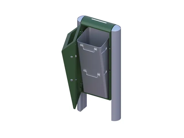 Buitenafvalbak Binsystem Single Bin 60 Liter Groen