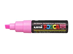 Verfstift Posca PC8K Brede punt 8mm schuin fluor roze