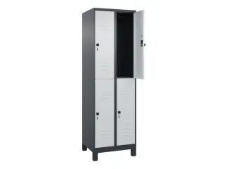 dubbeldekse locker,HxBxD 1950x600x500mm,2x2vak.,vak B 300mm - 2
