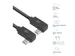 Kabel ACT USB-C hoek links/rechts 10Gbps 1m